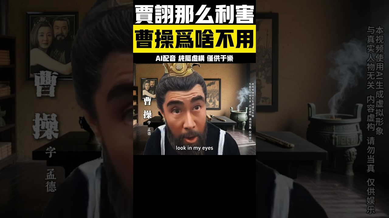 🔥回答我！賈詡的計謀有傷天和、孟德，唯獨不傷文和 #三國演義 #賈詡 #回答我