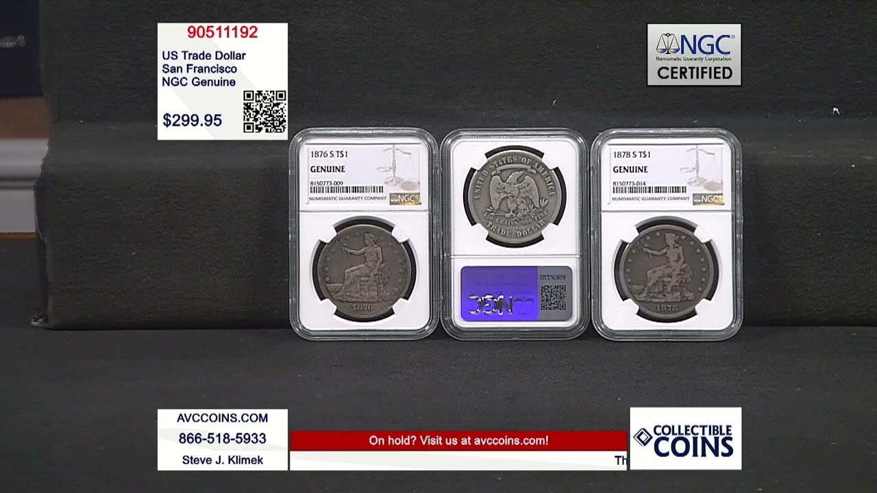 US Trade Dollar - San Francisco Mint - NGC Genuine