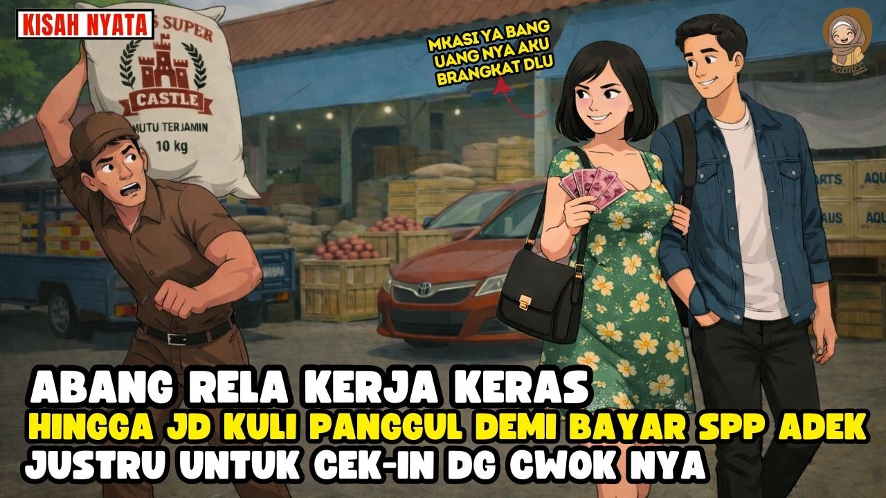 AZAB ADEK LUKNUT ABANG KERJA JD KULI PANGGUL UNTUK BAYAR SPP JUSTRU BUAT CEKINII SINETRON AZAB