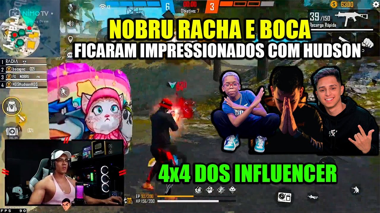 NOBRU RACHA E BOCA FICAM IMPRESSIONADOS COM HUDSON AMORIM NESSE 4x4 DOS INFLUENCERS !