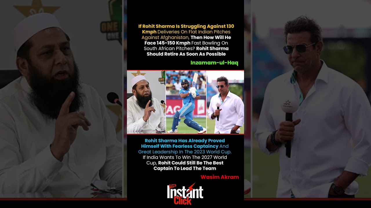 🔥 Inzamam Wants Rohit to Retire? 😳 Wasim Akram Fires Back With Massive Support