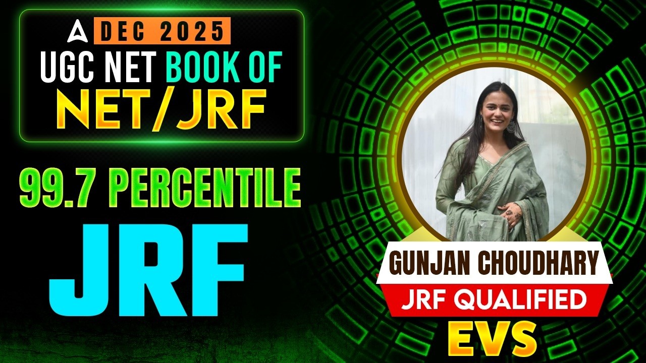 UGC NET JRF Environmental Science Topper | JRF Topper Interview | UGC NET EVS JRF Gunjan Choudhary