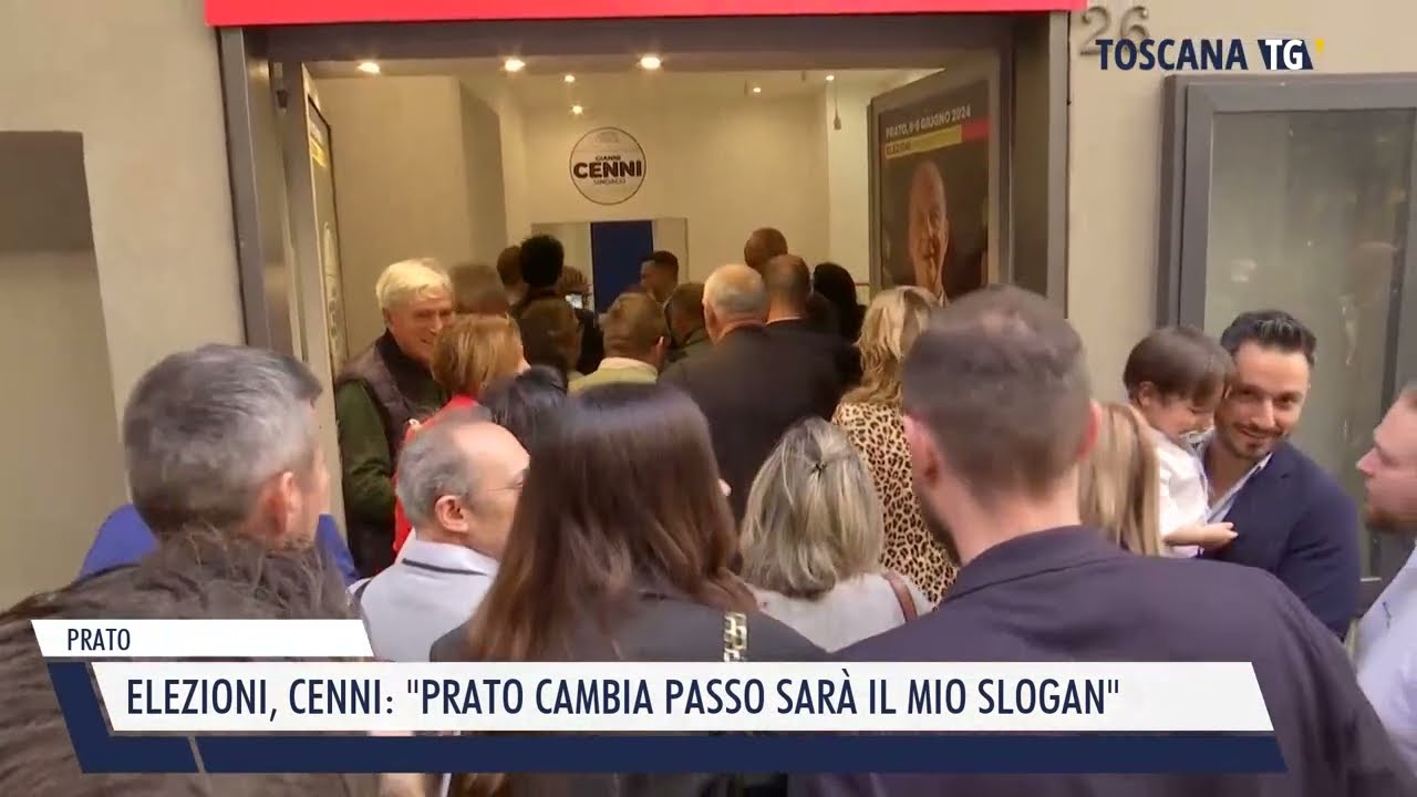 2024-04-13 PRATO - ELEZIONI, CENNI,  PRATO CAMBIA PASSO SARÀ IL MIO SLOGAN