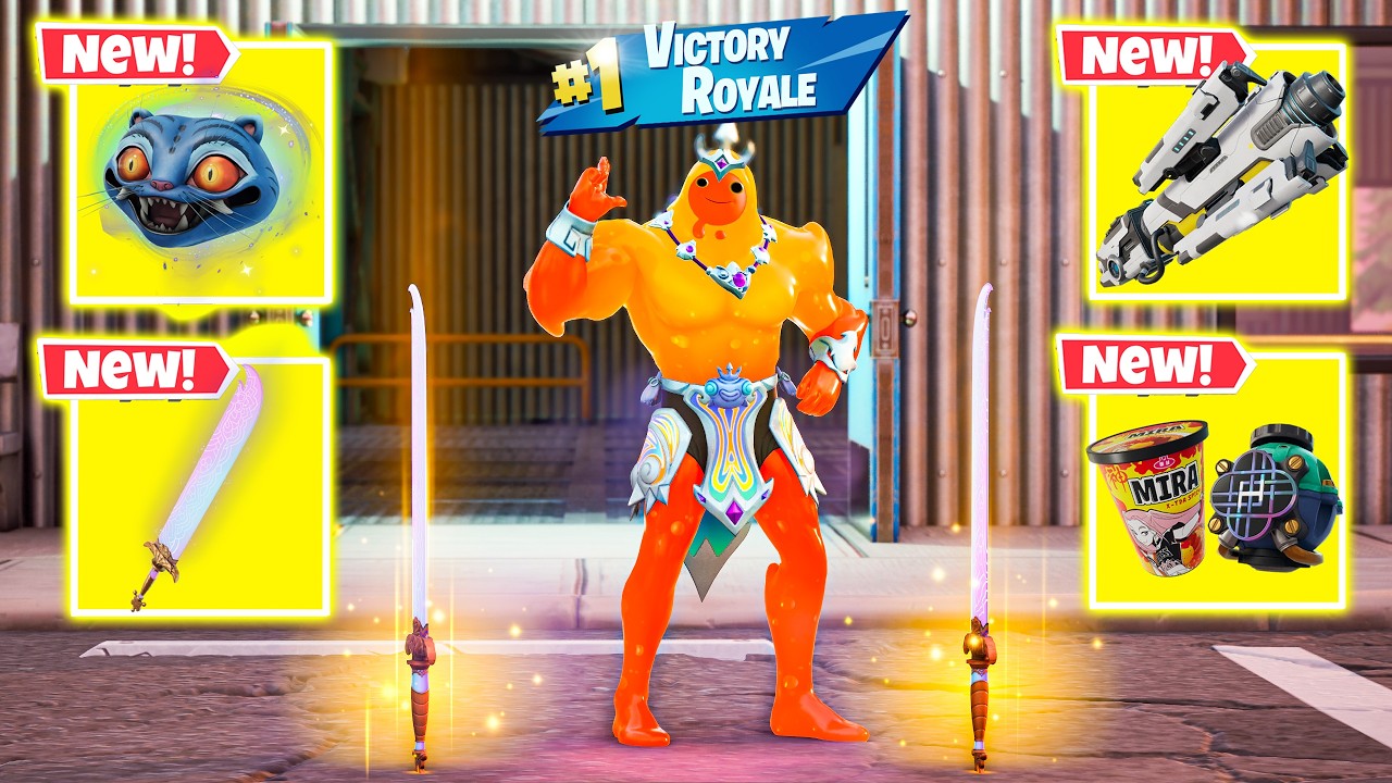 MAGMATIC POSEIDON vs NEW! MYTHIC'S CHALLENGE ( NEW! Fortnite Chapter 7 Season 1 )