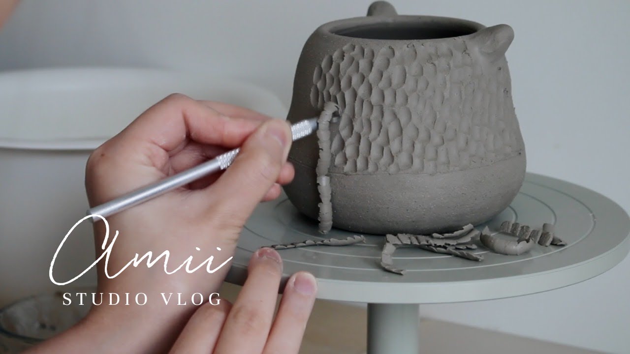 Studio Vlog |  Prepare Ceramic Planters Shop Update With Me *relaxingly* | Silent Vlog