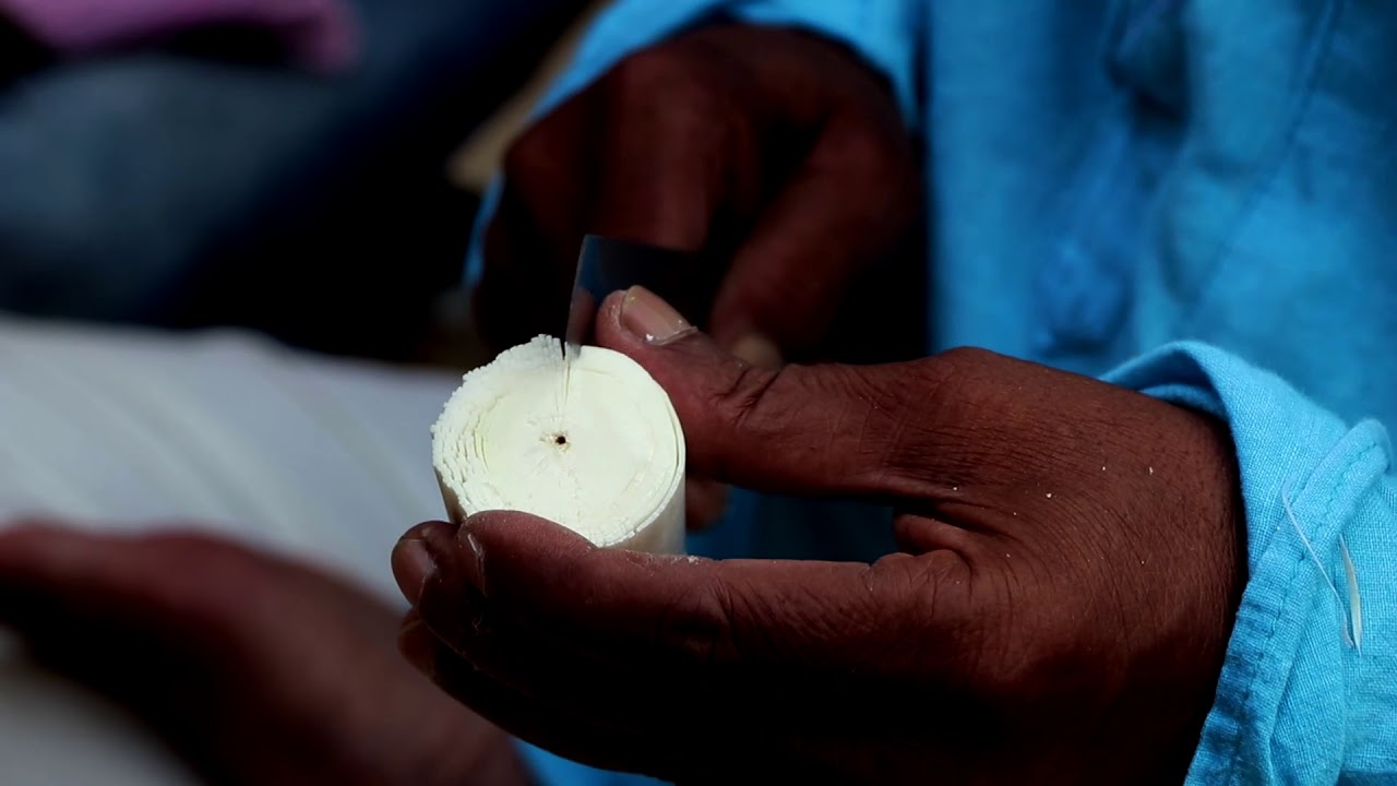 Sholapith - Kadam Phool (flower) Making