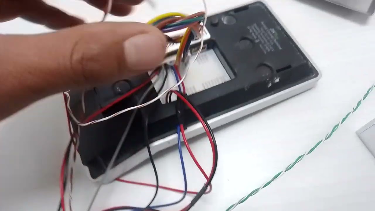 Diagrama conexiones  ZKTECO F22 control de acceso