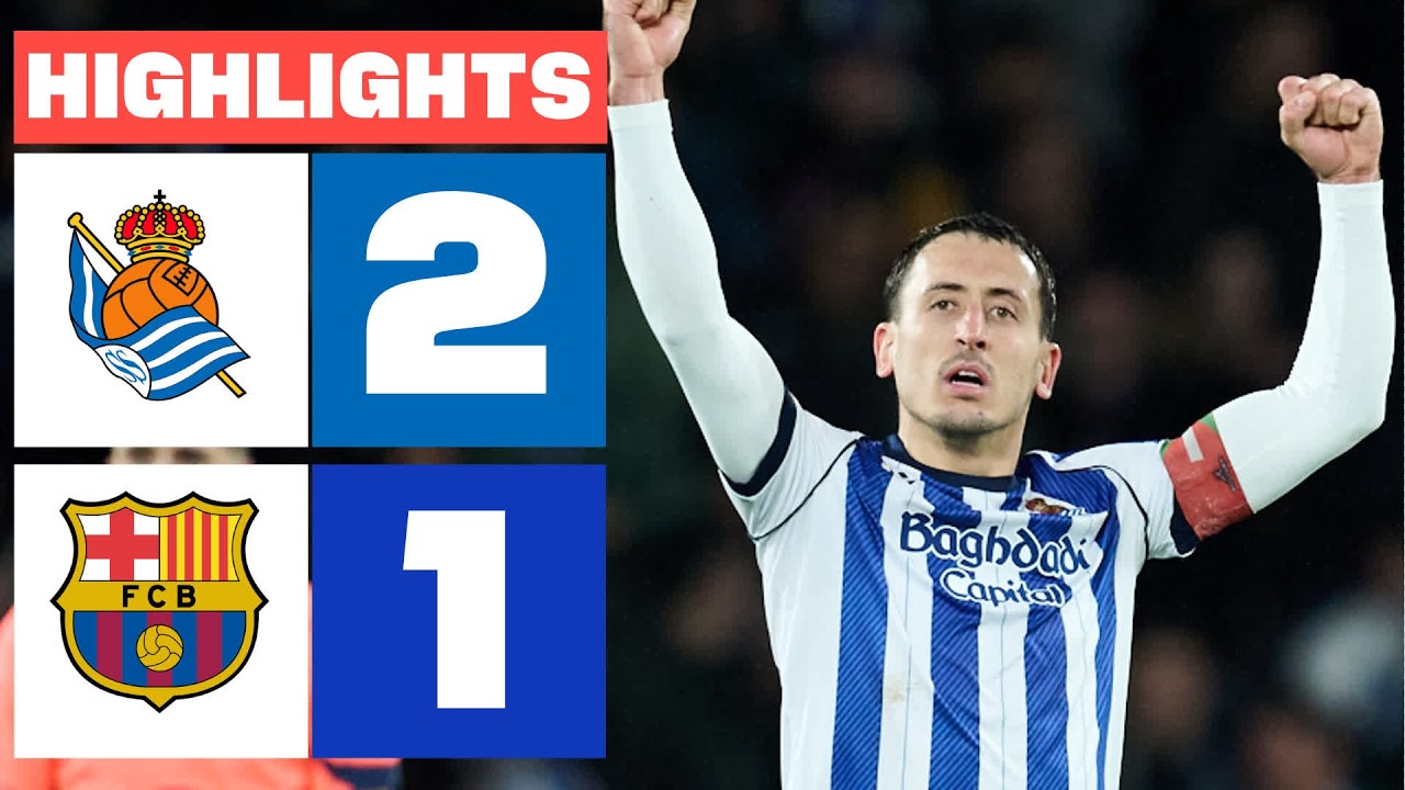 REAL SOCIEDAD 2 - 1 FC BARCELONA | RESUMEN LALIGA EA SPORTS