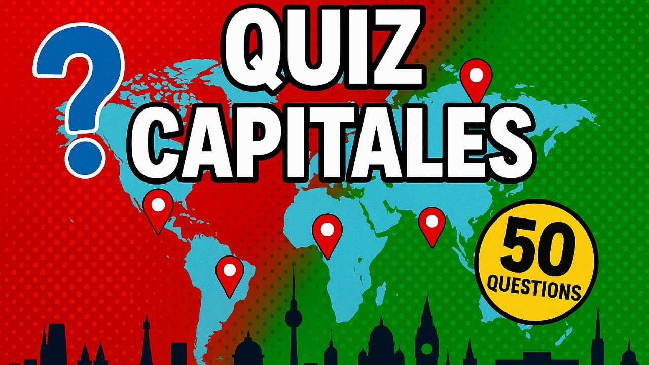 Devine la capitale 🌍 IMPOSSIBLE que tu les connais toutes 😁 Feras-tu 50/50 ?