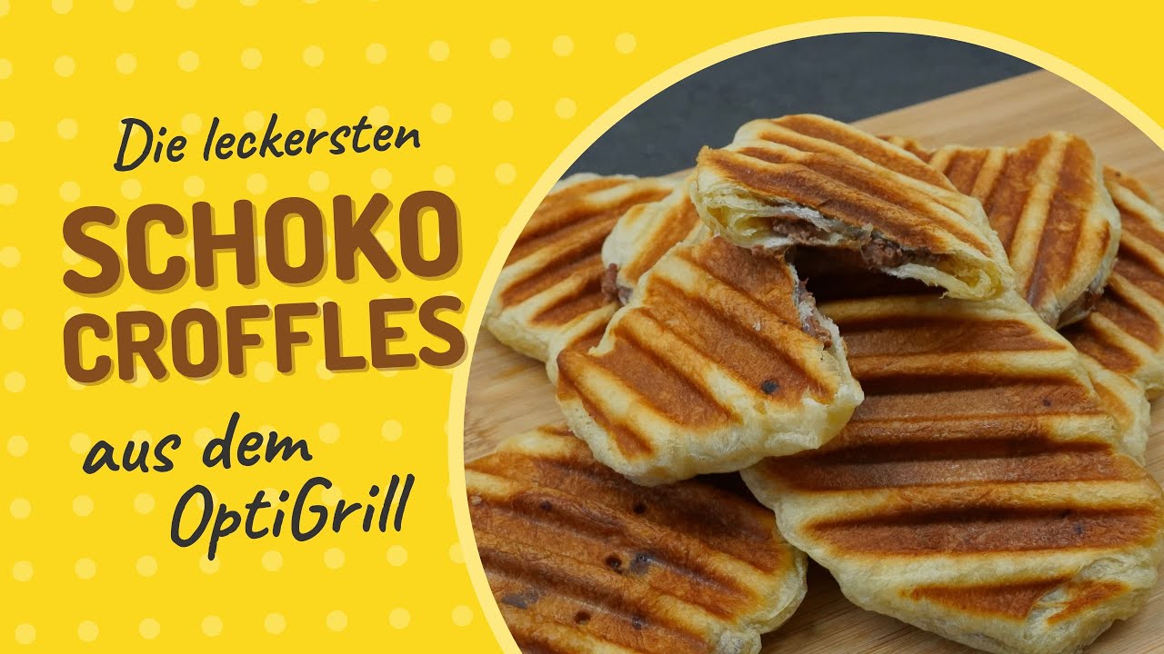 Schoko-Croffles aus dem OptiGrill - Einfaches & schnelles Rezept