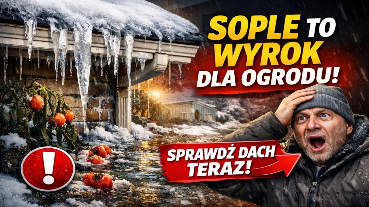 Twoje sople to WYROK dla ogrodu! Sprawdź dach, ZANIM będzie za późno.