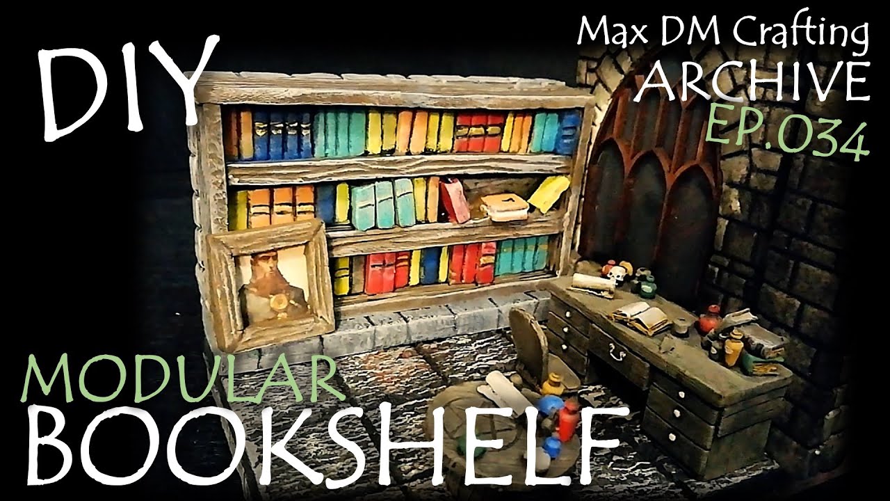 DIY BOOKSHELF for D&D! | Max DM Crafting Archive - Ep. 034