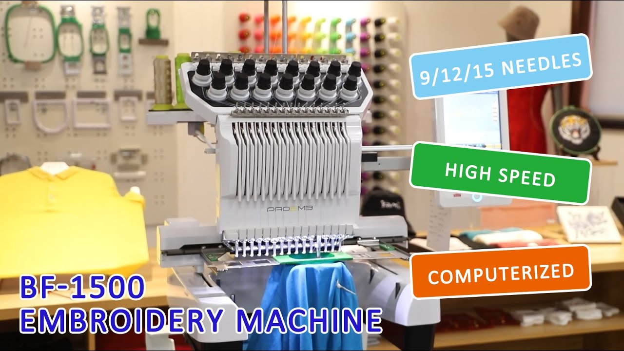 PROEMB BF-1500 single head computerized EMBROIDERY MACHINE