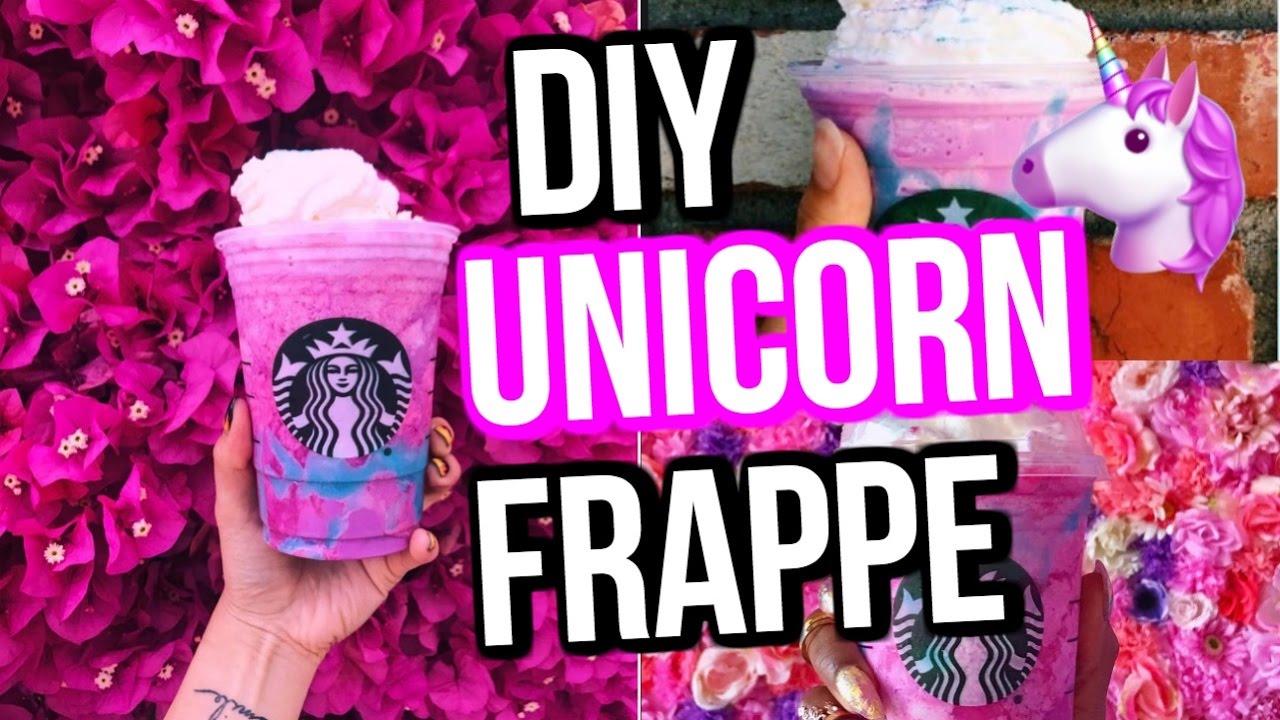 DIY Unicorn Frappuccino! | DIY Starbucks! |  Cartney