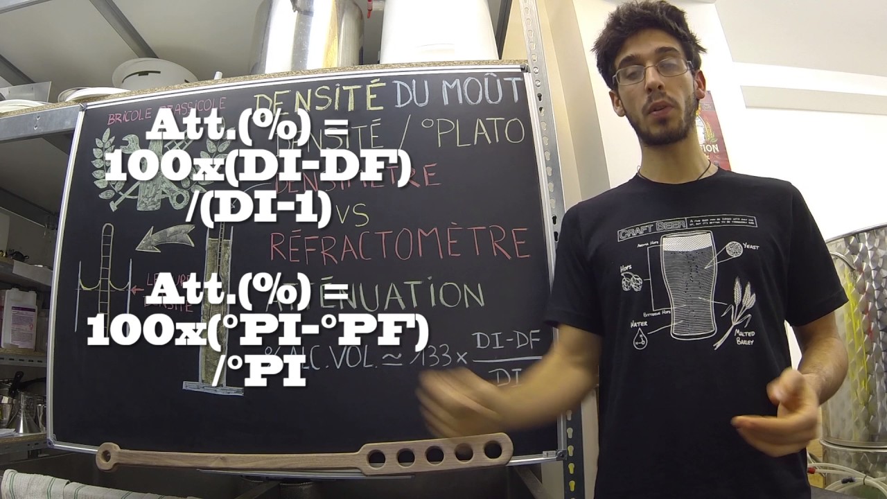 Densité du Moût - Atténuation - % Alc. Vol.  (Brassage Bière Amateur)