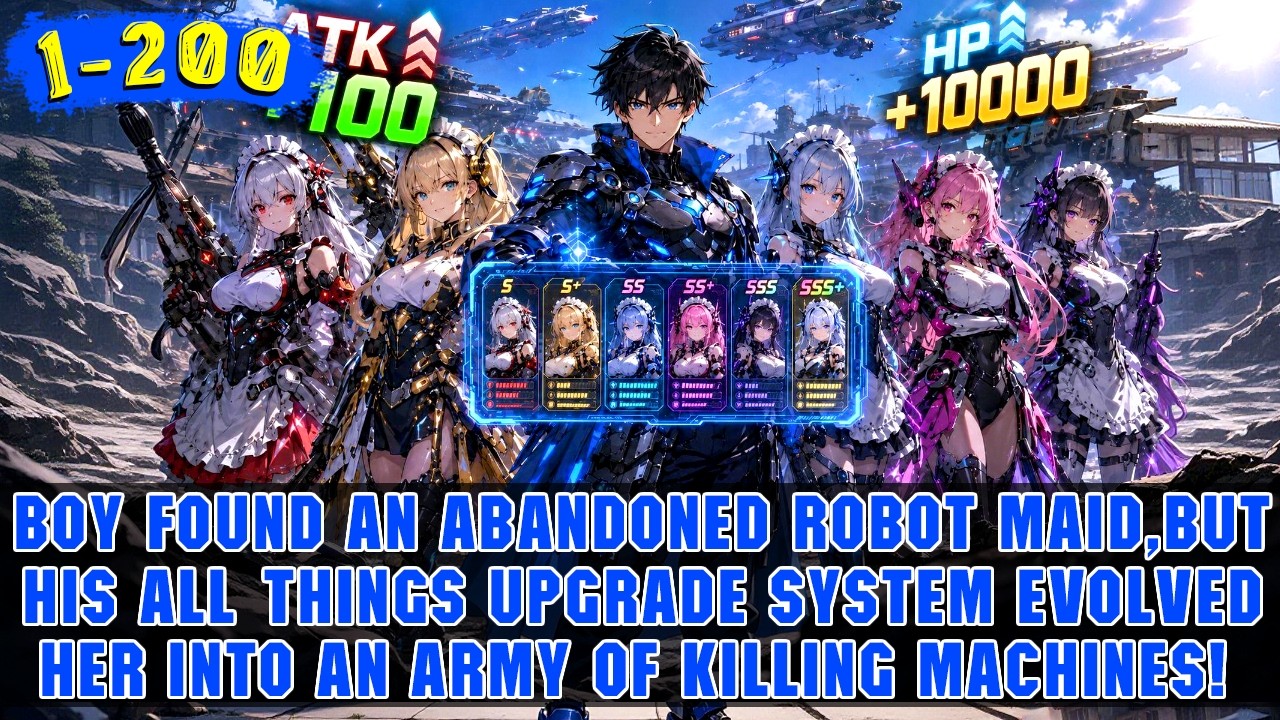 🔥Apocalypse: He Gains an Upgrade-All System and Evolves Scrap Machines into a Terrifying Maid Army!