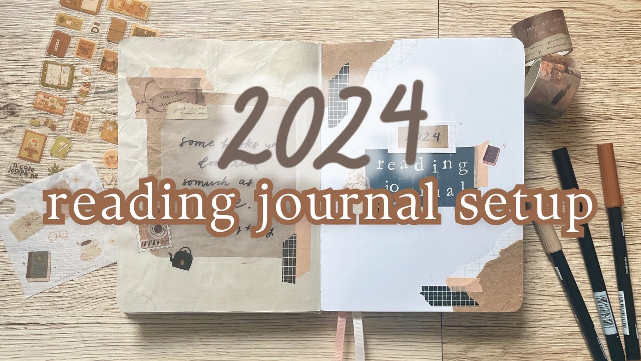 2024 READING JOURNAL SETUP + a flip through of my january spreads! 🕯☕️📚 journal with me