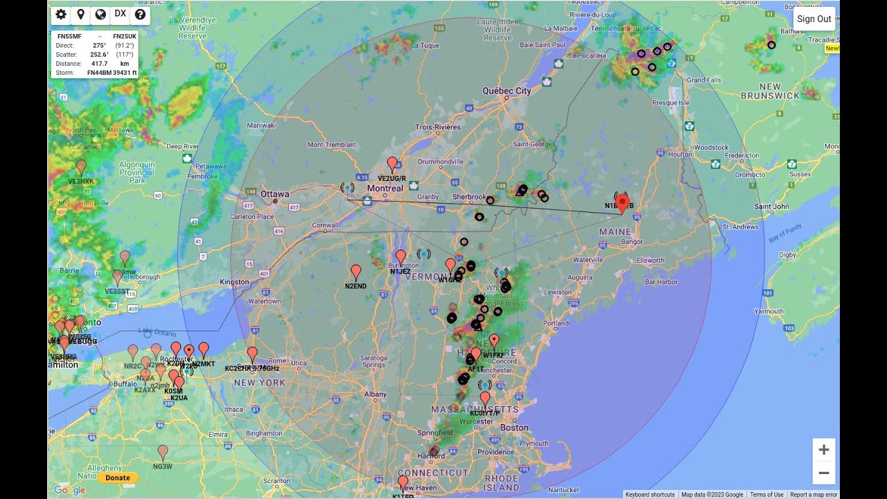 10G First Rain Scatter Signals Heard