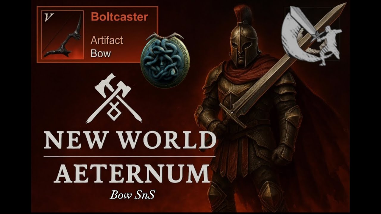 Bow Sword and Shield -New World: Aeternum
