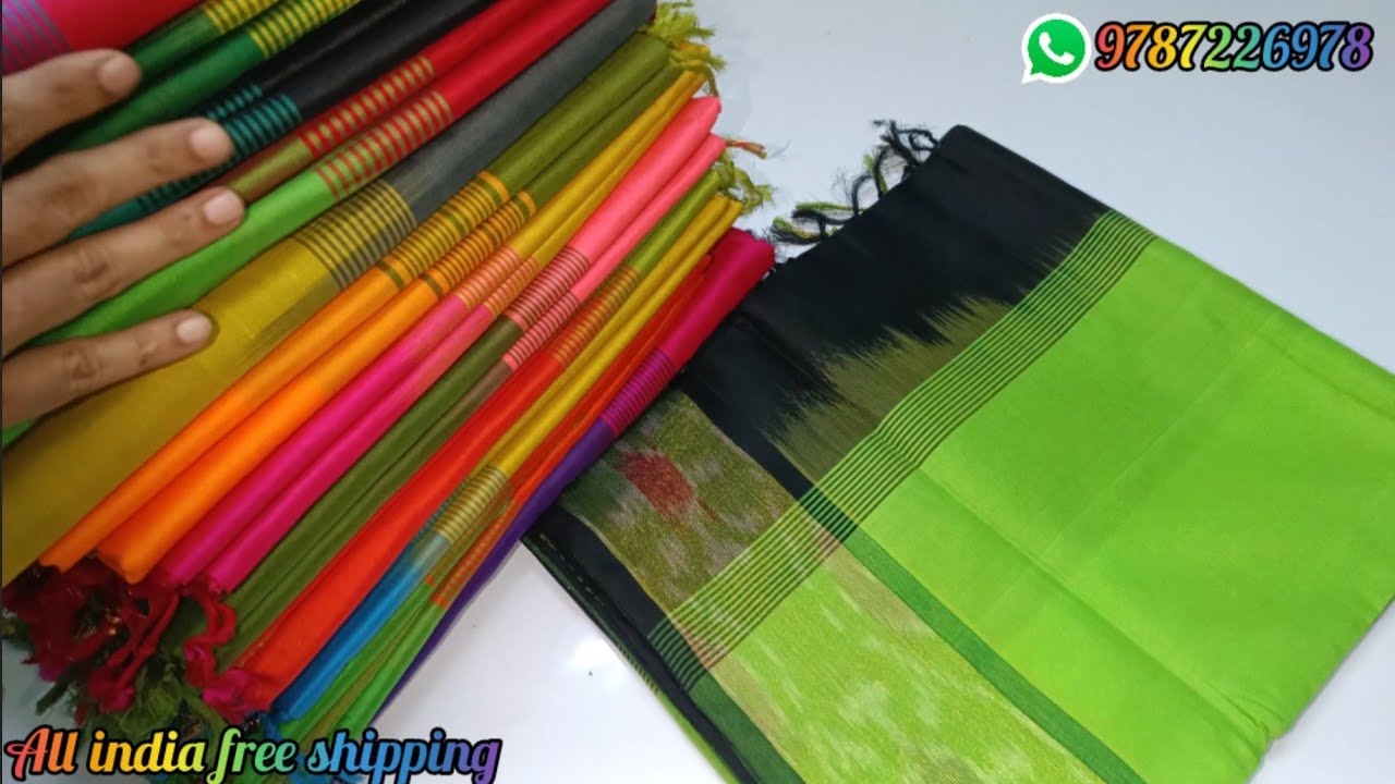 😍💥 Aadi Mega Offer Price😱Pochampally Silk Cotton Saree New Colours❤️‍🔥#trending#saree#pochampally