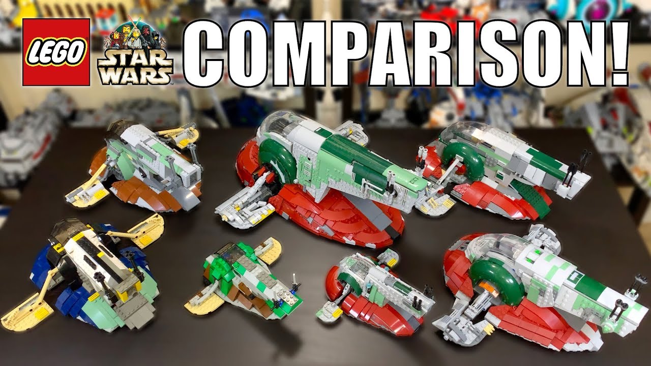 LEGO Star Wars Slave 1 Comparison! | (7144, 7153, 6209, 8097, 75060, 75243)