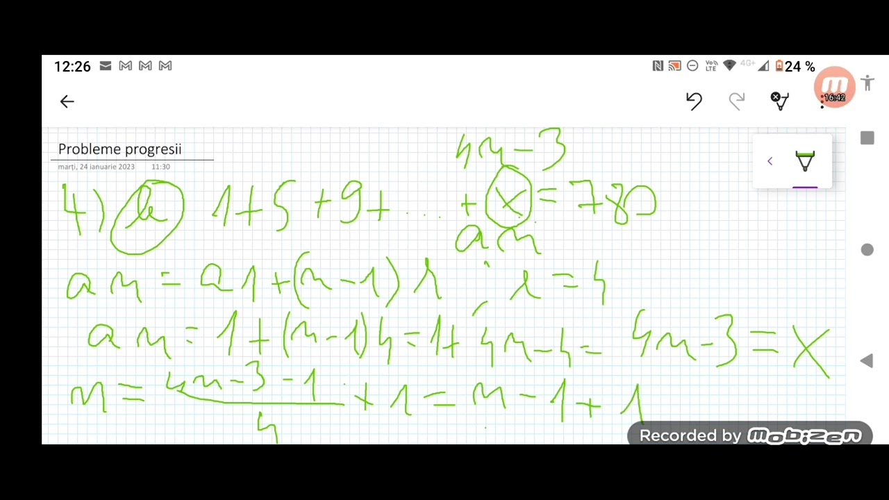 PROBLEME REZOLVATE PROGRESII( ARITMETICE & GEOMETRICE) - sub. 1 bac, profil mate-info