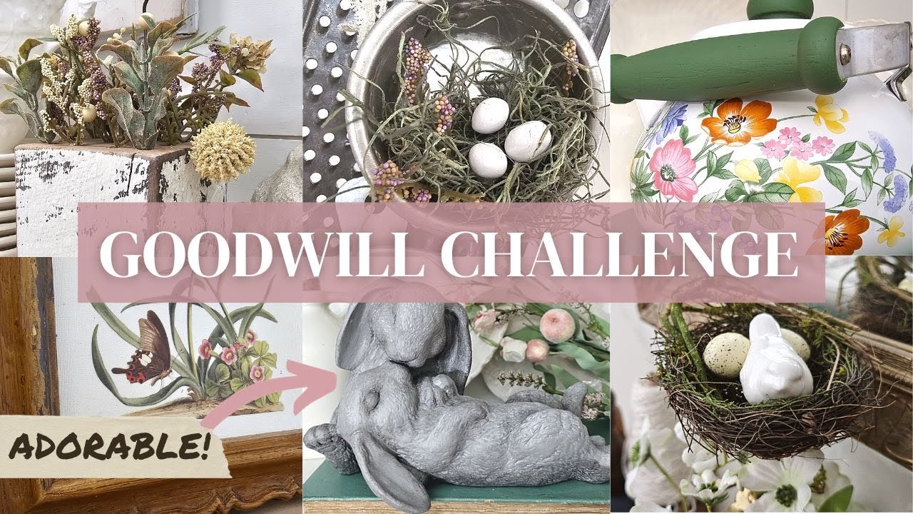 Goodwill thrift store home decor challenge  •  Thrift Flips  •  Home Decor on a Budget