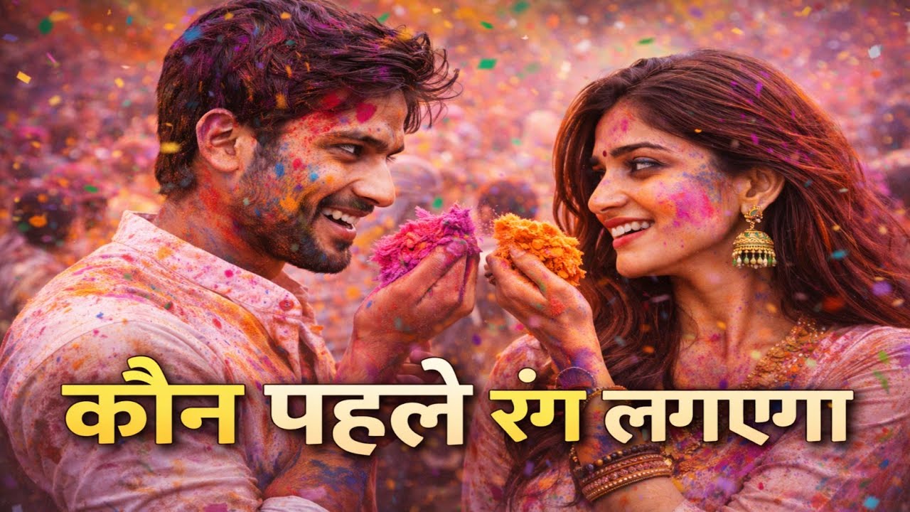 कौन पहले रंग लगाएगा Holi song