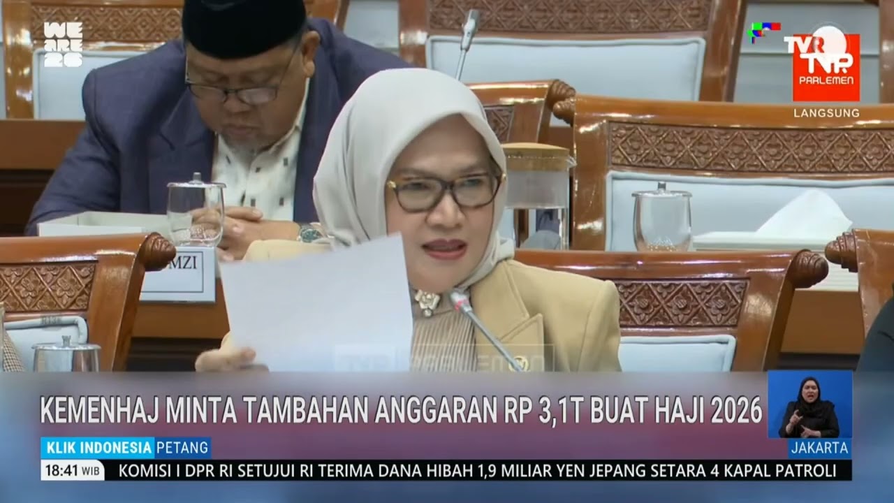 KEMENHAJ MINTA TAMBAHAN ANGGARAN RP3,1T BUAT HAJI 2026