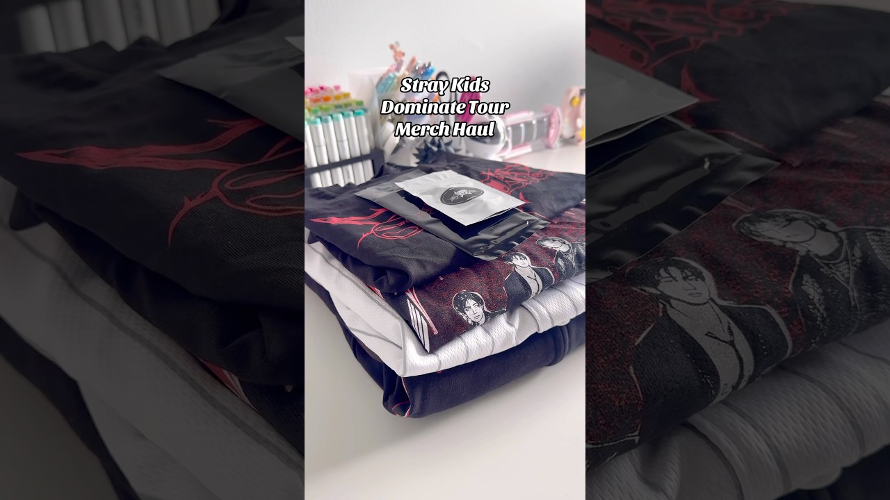 Stray Kids Merch Haul 🔥#straykids #straykidsconcert #straykidstour #straykidsmerch #merchhaul #haul