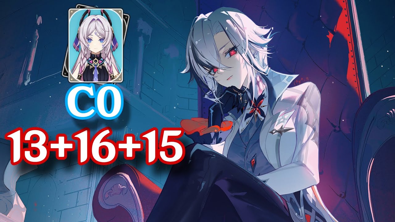 [5.8 Abyss] BEYOND THE LIMIT! C2 Arlecchino 44s Top Half Continuous Speedrun (ft. C0 Citlali)