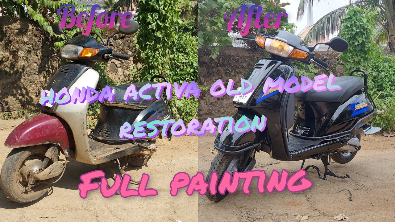 Honda activa old model restoration//full painting