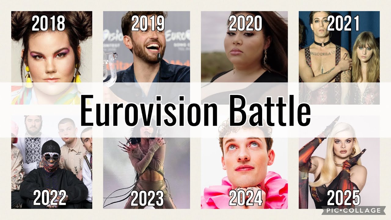 Eurovision Battle: 2018 vs 2019 vs 2020 vs 2021 vs 2022 vs 2023 vs 2024 vs 2025