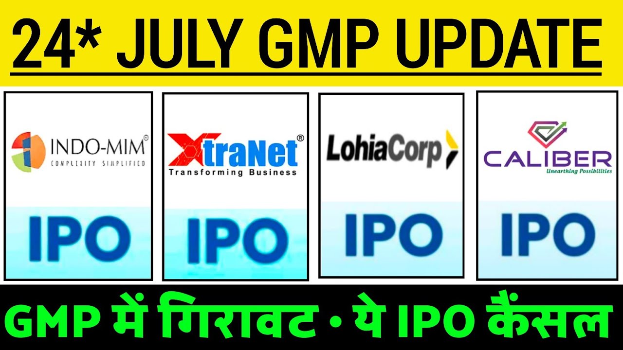 Indo MIM IPO GMP status | Lohia Corp IPO GMP status | Xtranet Tech IPO GMP | Caliber Mining IPO GMP 
