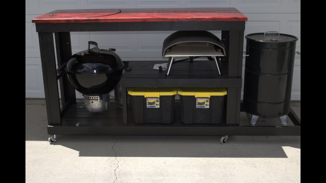 Part 1 Ultimate BBQ cart build for my Webber Kettle, OONI Koda 16 and Barrel House Vertical Smoker!!