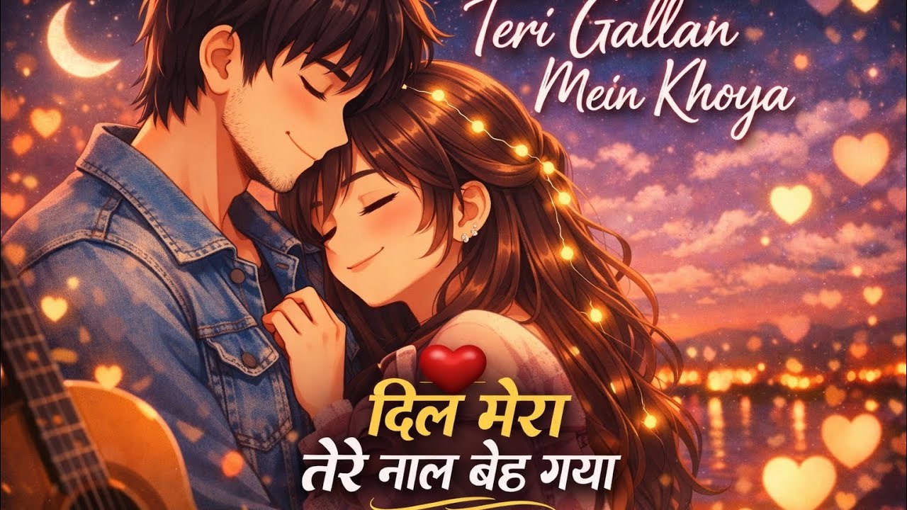 Dil Mera Tere Naal Baith Gaya 🌙 | Romantic Lofi Song | Hindi Punjabi Love Vibes”