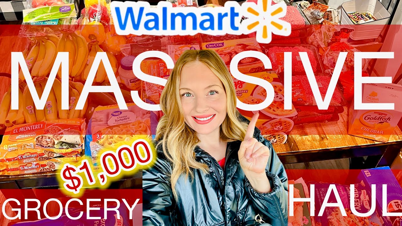 MASSIVE Grocery Haul $1,000 Later!! |  Walmart | LARGE Family Haul