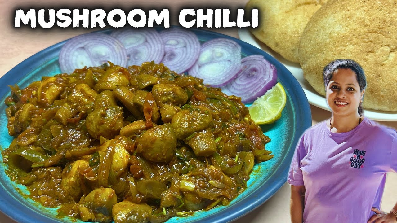 Goan Style Mushroom Chilli Fry l Almyanche Chilli l चिल्ली मशरुम #mushroomrecipe ⁠​@GoanSpiceHouse