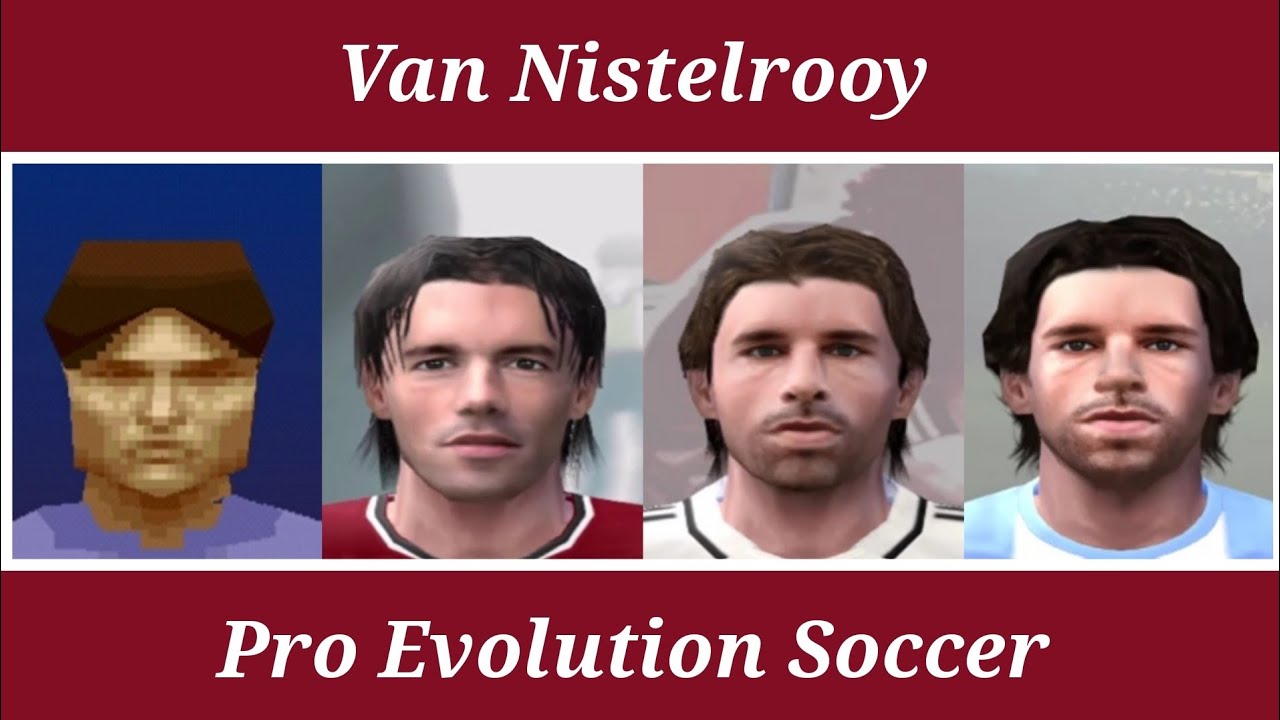 Ruud van Nistelrooy - Stats Evolution - Winning Eleven 4 ao PES 2012 - PS1 e PS2