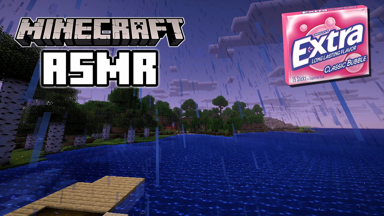ASMR по Minecraft ⛏️ Жевательная резинка, шепот и звуки клавиатуры