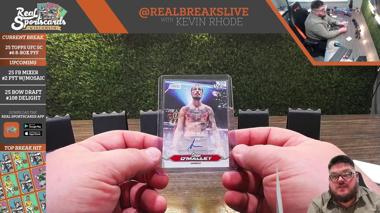 2025 Topps UFC Stadium Club #6 8-Box Pick Your Fighter (2/1/26)