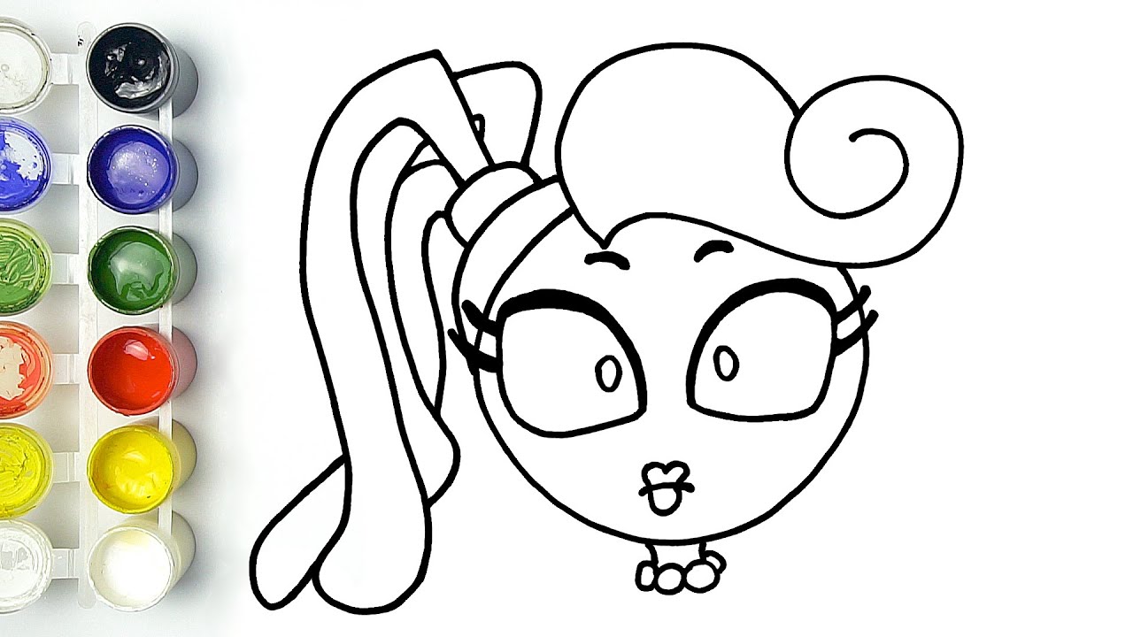 Como dibujar a Mommy long legs kawaii dead de Poppy playtime