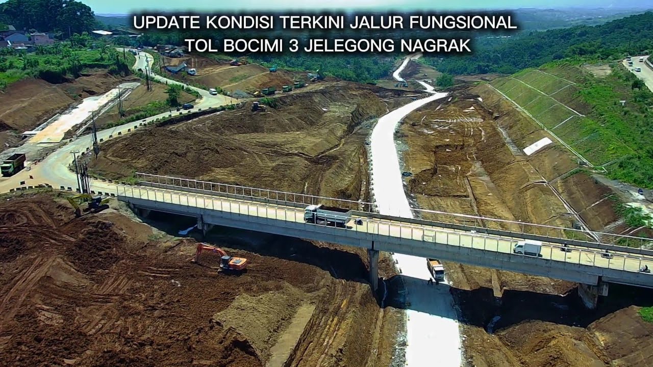 PROYEK TOL BOCIMI 3 TERUPDATE DAN JALUR FUNGSIONAL EXIT KARANG TENGAH
