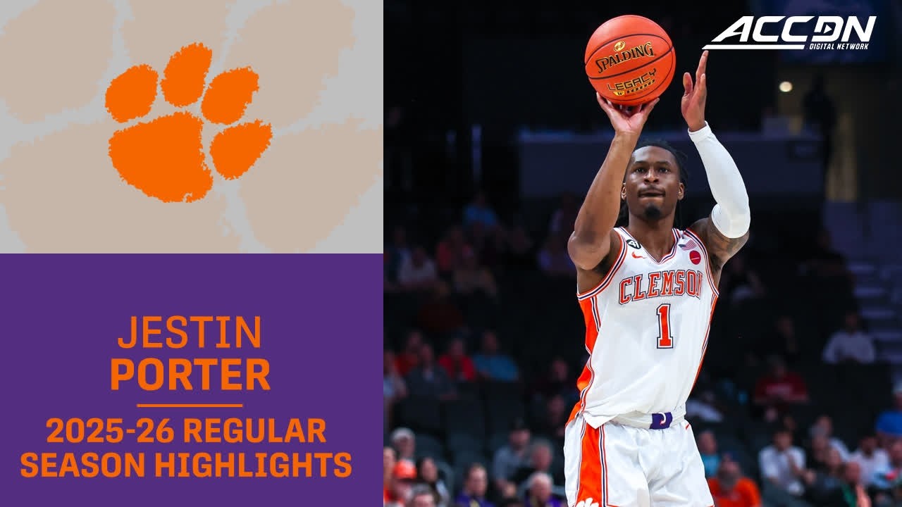 Clemson Guard Jestin Porter Regular Season Highlights | 2025-26 ACC Men's Basketball