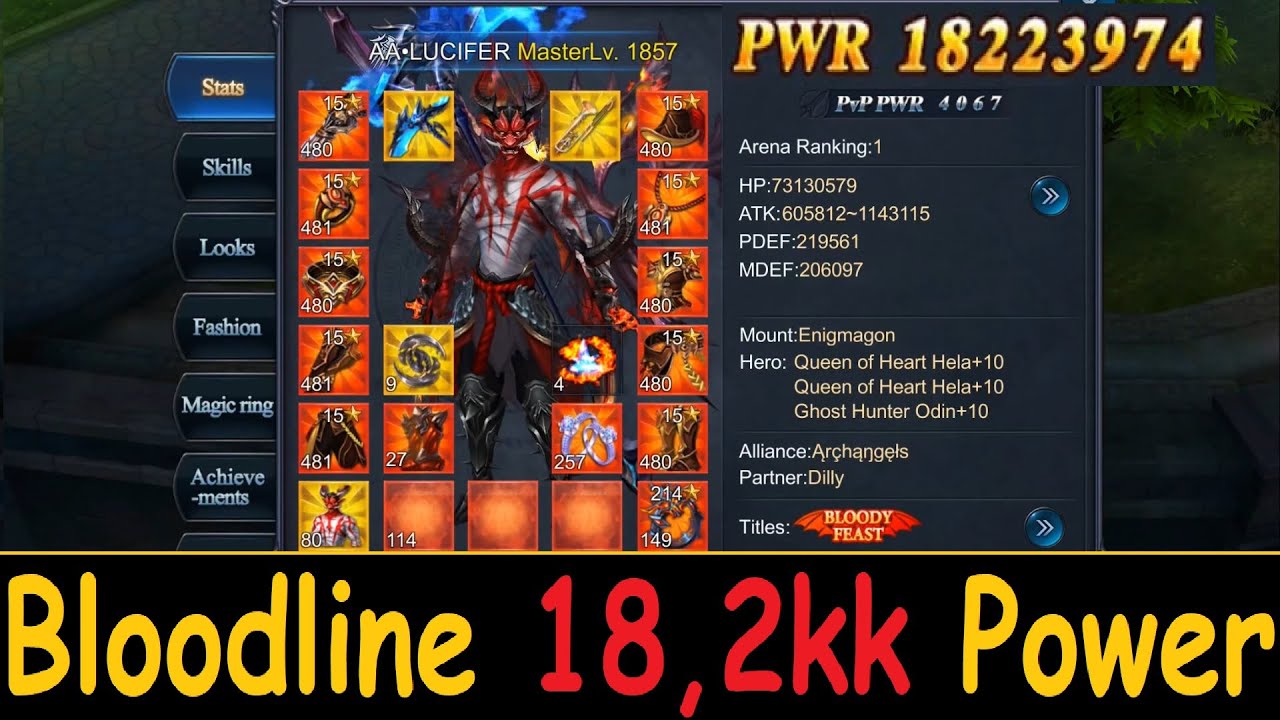 Goddess: Primal Chaos. Bloodline 18,2kk power
