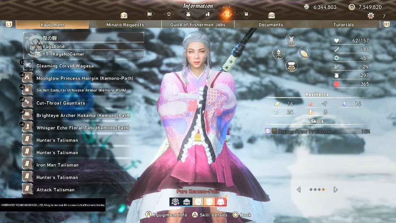 WILD HEARTS: No Karakuri Hunt, Volatile Tsukuyomi - Solo Bladed Wagasa
