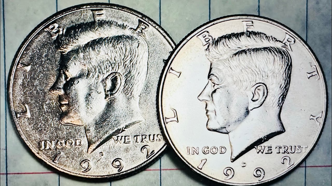 34 Million United States 1992 Kennedy Half Dollar Coins Minted