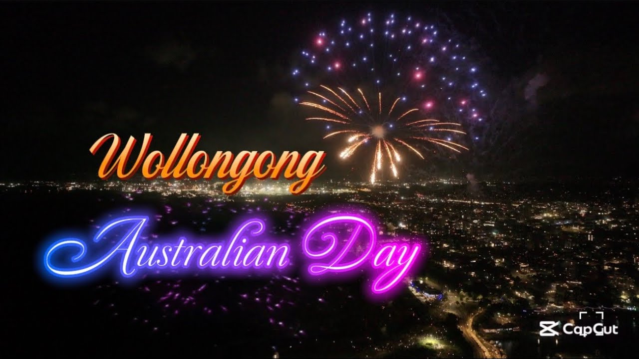 Australian Day firework in Wollongong ￼