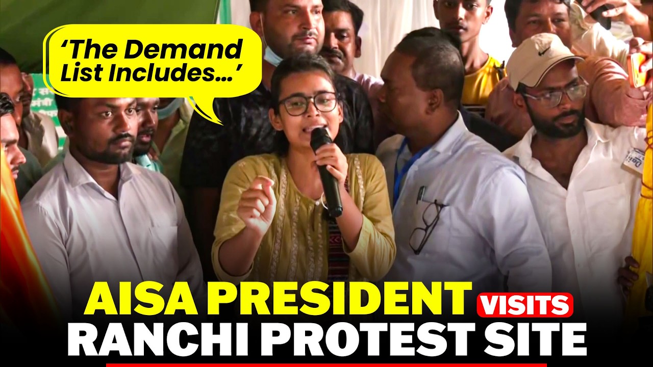 LIVE: AISA President Neha Bora Visits Ranchi Protest Site I Speech