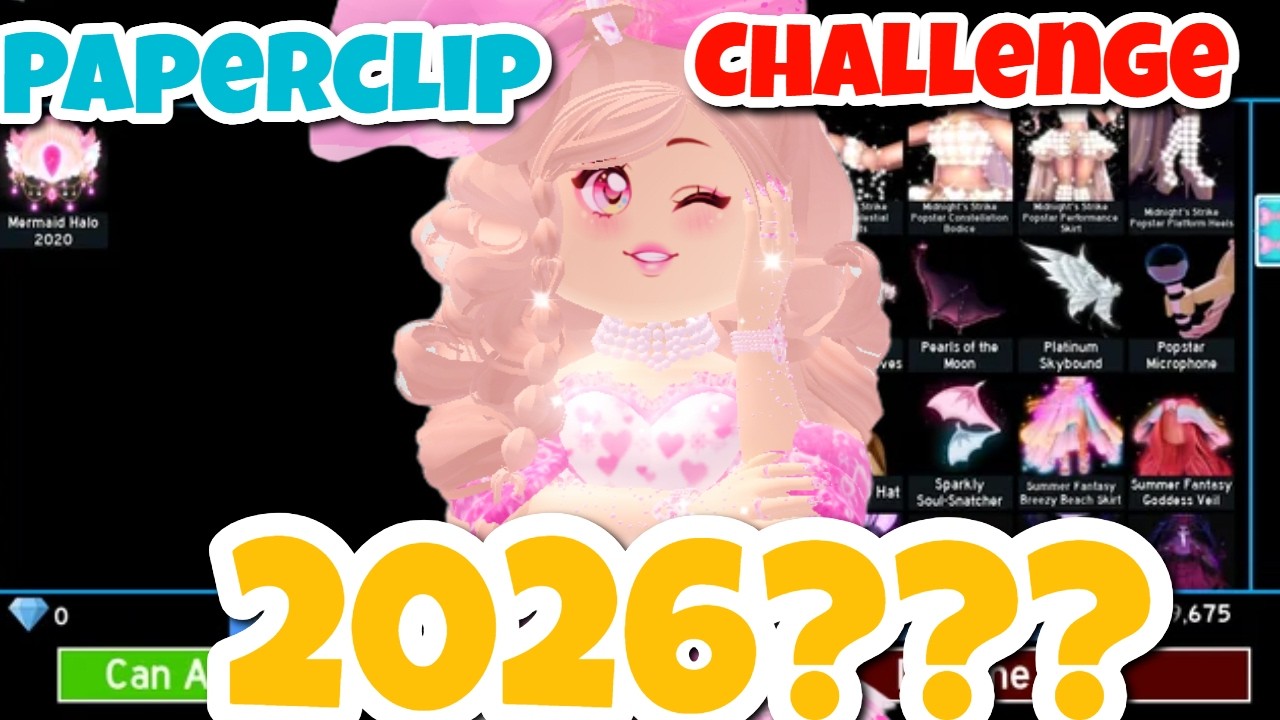 💎PAPERCLIP CHALLENGE IN 2026?! 👽 | Roblox Royale High 👑